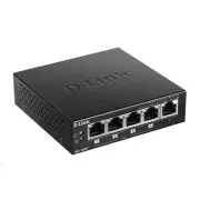 D-Link DGS-1005P 5-portni Gigabit Desktop PoE+ Switch, 4 porta su PoE+, PoE proračun 60W