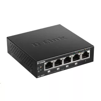D-Link DGS-1005P 5-portni Gigabit Desktop PoE+ Switch, 4 porta su PoE+, PoE proračun 60W