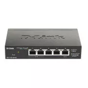 D-Link DGS-1100-05PDV2 5-Port Gigabit PoE Smart Switch, bez napajanja - napajanje preko PoE, 2 PoE porta