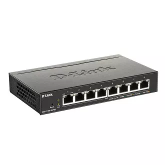 D-Link DGS-1100-08PV2 8-portni Gigabit Smart Managed PoE switch, PoE proračun 64W, bez ventilatora