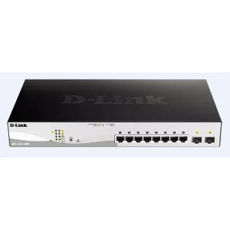 D-Link DGS-1210-10MP 10-port Gigabit Smart+ PoE Switch, 8x GbE PoE+, 2x SFP, PoE 130W, bez ventilatora D-Link DGS-1210-10MP 10-port Gigabit Smart+ PoE Switch, 8x GbE PoE+, 2x SFP, PoE 130W, bez ventilatora