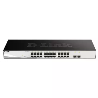 D-Link DGS-1210-26 26-port Gigabit Smart+ Switch, 24x GbE, 2x SFP, bez ventilatora D-Link DGS-1210-26 26-port Gigabit Smart+ Switch, 24x GbE, 2x SFP, bez ventilatora