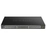 D-Link DGS-1250-52XMP 52-portni gigabitni pametni PoE prekidač, 48x GbE PoE+, 4x SFP+, PoE 370W