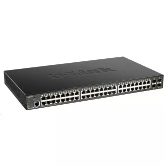 D-Link DGS-1250-52XMP 52-portni gigabitni pametni PoE prekidač, 48x GbE PoE+, 4x SFP+, PoE 370W
