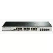 D-Link DGS-1510-28X 28-portni gigabitni sklopivi pametni upravljani prekidač, 24x gigabitni RJ45, 4x 10G SFP+