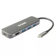 D-Link DUB-2333 USB-C Hub s HDMI i 3x USB3.0, mini priključna stanica