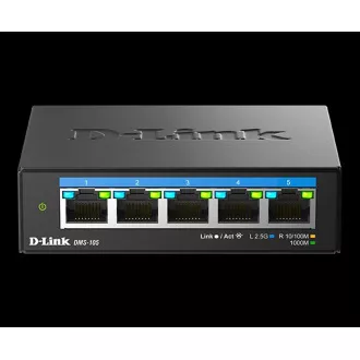 D-Link DMS-105/E 5-portni multi-gigabitni neupravljani preklopnik