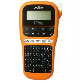 BROTHER pisač naljepnica PT-E110VP - 12mm, TZe trake - marker - za električare - s kućištem BROTHER pisač naljepnica PT-E110VP - 12mm, TZe trake - marker - za električare - s kućištem