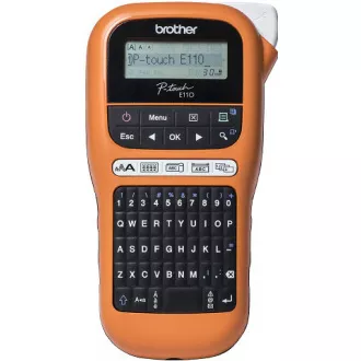 BROTHER pisač naljepnica PT-E110VP - 12mm, TZe trake - marker - za električare - s kućištem BROTHER pisač naljepnica PT-E110VP - 12mm, TZe trake - marker - za električare - s kućištem