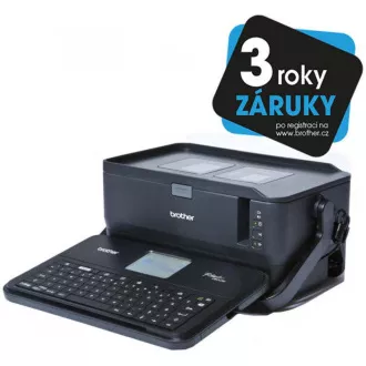 BROTHER pisač naljepnica PT-D800W - 36mm, TZe trake, pisač s velikim zaslonom u boji, WIFI, tipkovnica