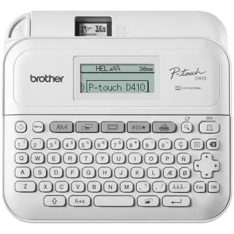 BROTHER pisač naljepnica PT-D410 - 18mm, trake TZe USB, desktop model, rad na AA baterije 6kom BROTHER pisač naljepnica PT-D410 - 18mm, trake TZe USB, desktop model, rad na AA baterije 6kom