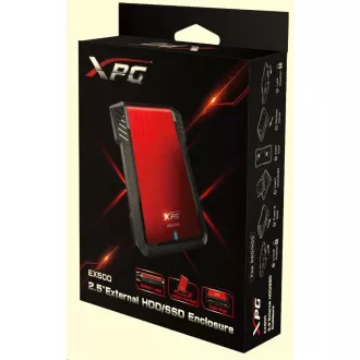 ADATA vanjski BOX EX500 2,5" USB 3.0 (7 mm/ 9,5 mm HDD/SSD)