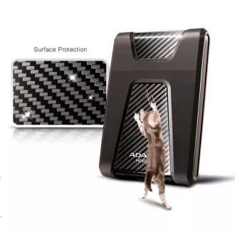 ADATA vanjski HDD 4TB 2.5" USB 3.1 DashDrive Durable HD650, crni (guma, otporan na udarce)