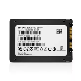 ADATA SSD 240GB Ultimate SU650SS 2.5" SATA III 6Gb/s (R:520/ W:450MB/s)