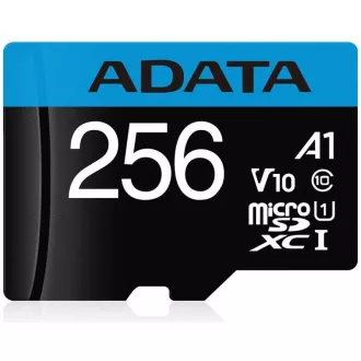 ADATA MicroSDHC kartica 256GB UHS-I Class 10, Premier + adapter