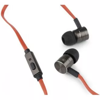 GEMBIRD slušalice s mikrofonom MHS-EP-001 za MP3, metalne, crne