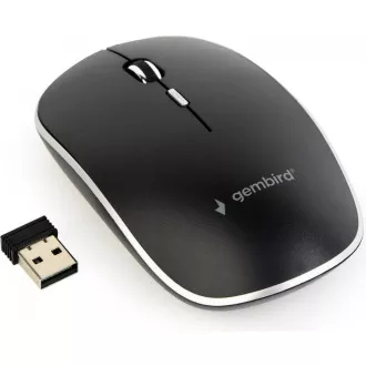 GEMBIRD miš MUSW-4B-01, crni, bežični, USB nano prijemnik GEMBIRD miš MUSW-4B-01, crni, bežični, USB nano prijemnik