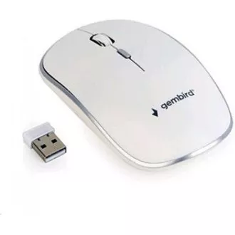 GEMBIRD miš MUSW-4B-01, bijeli, bežični, USB nano prijemnik GEMBIRD miš MUSW-4B-01, bijeli, bežični, USB nano prijemnik