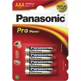 PANASONIC alkalne baterije Pro Power LR03PPG / 4BP AAA 1.5V (blister 4kom)