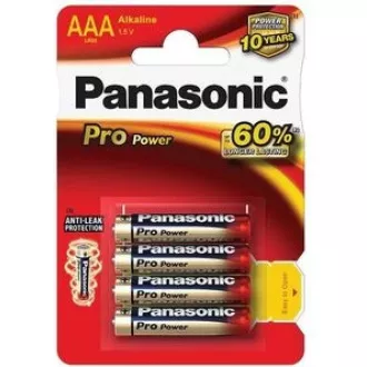 PANASONIC alkalne baterije Pro Power LR03PPG / 4BP AAA 1.5V (blister 4kom)