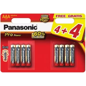 PANASONIC alkalne baterije - Pro Power AAA 4+4F 1.5V paket - 8 kom
