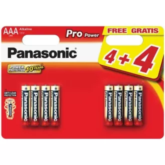 PANASONIC alkalne baterije - Pro Power AAA 4+4F 1.5V paket - 8 kom