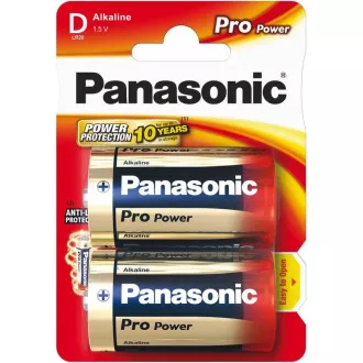 PANASONIC alkalne baterije Pro Power LR20PPG / 2BP D 1, 5V (blister 2kom)