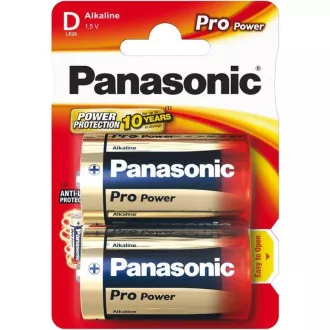 PANASONIC alkalne baterije Pro Power LR20PPG / 2BP D 1, 5V (blister 2kom)