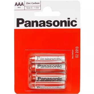 PANASONIC cink ugljične baterije Crveni cink R03RZ / 4BP EU AAA 1.5V (blister 4kom)