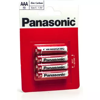 PANASONIC cink ugljične baterije Crveni cink R03RZ / 4BP EU AAA 1.5V (blister 4kom)