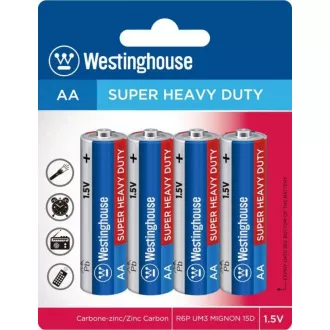PANASONIC cink ugljične baterije crveni cink R6RZ / 4BP EU AA 1.5V (blister 4kom)