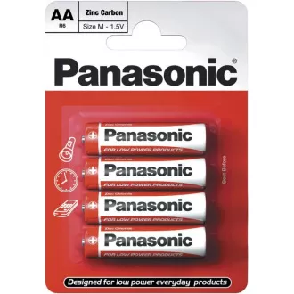 PANASONIC cink ugljične baterije crveni cink R6RZ / 4BP EU AA 1.5V (blister 4kom)