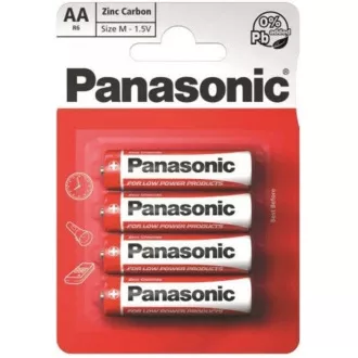 PANASONIC cink ugljične baterije crveni cink R6RZ / 4BP EU AA 1.5V (blister 4kom)
