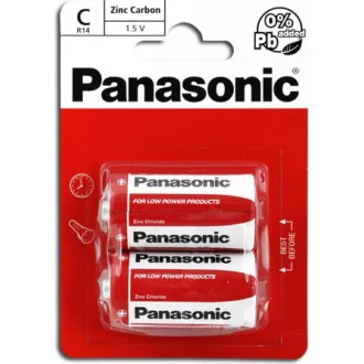 PANASONIC cink ugljične baterije crveni cink R14RZ / 2BP EU C 1.5V (blister 2kom)