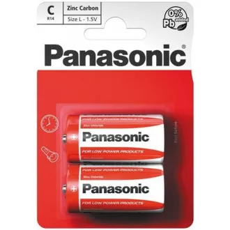 PANASONIC cink ugljične baterije crveni cink R14RZ / 2BP EU C 1.5V (blister 2kom)