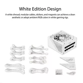 ASUS izvor napajanja ROG-STRIX-850G-WHITE, 850W, 80+ Gold, modularni ASUS izvor napajanja ROG-STRIX-850G-WHITE, 850W, 80+ Gold, modularni