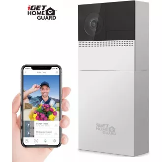 iGET HOMEGUARD HGBVD853 - Wi-Fi baterijsko zvono za vrata s FullHD kamerom i dvosmjernim prijenosom zvuka, napajanje i žica iGET HOMEGUARD HGBVD853 - Wi-Fi baterijsko zvono za vrata s FullHD kamerom i dvosmjernim prijenosom zvuka, napajanje i žica