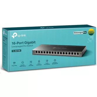TP-Link Easy Smart prekidač TL-SG116E (16xGbE, bez ventilatora) TP-Link Easy Smart prekidač TL-SG116E (16xGbE, bez ventilatora)