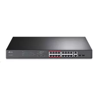 TP-Link CCTV preklopnik TL-SL1218MP (16x100Mb/s, 2xGbE/2xSFP kombinirani uplink, 16xPoE+, 250W)