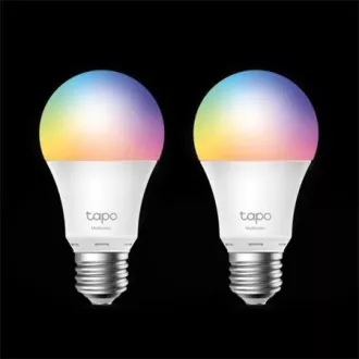 TP-Link Tapo L530E (2 komada) pametna WiFi prigušiva LED žarulja (u boji, 2500K-6500K, 806lm, 2,4 GHz, E27)