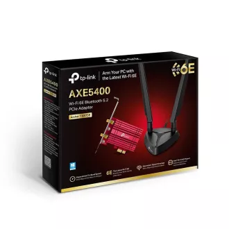 TP-Link Archer TXE75E WiFi6E PCIe adapter (AXE5400, 2,4 GHz/5 GHz/6 GHz, Bluetooth5.2) TP-Link Archer TXE75E WiFi6E PCIe adapter (AXE5400, 2,4 GHz/5 GHz/6 GHz, Bluetooth5.2)