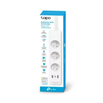 TP-Link Tapo P300 pametni WiFi produžni kabel (3x230V, 2xUSB-A, 1xUSB-C, 2300W, 10A, 2.4 GHz, BT)