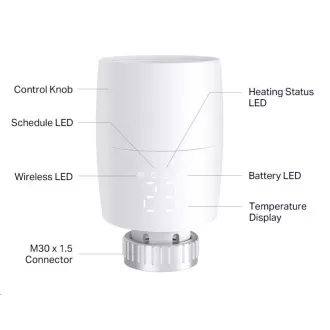 TP-LINK Kasa KE100 Inteligentna termostatska radijatorska glava Kasa