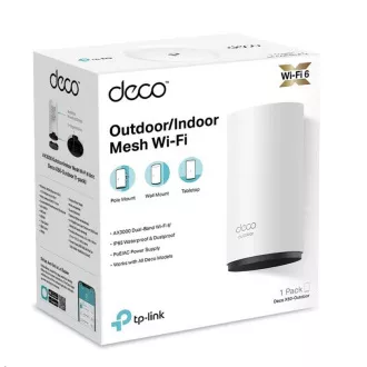 TP-Link Deco X50-Outdoor (1 paket) WiFi6 Mesh (AX3000, 2,4GHz/5GHz, 2xGbELAN/WAN) TP-Link Deco X50-Outdoor (1 paket) WiFi6 Mesh (AX3000, 2,4GHz/5GHz, 2xGbELAN/WAN)