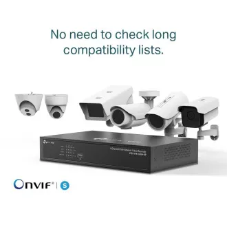 TP-Link VIGI NVR1008H-8P, video rekorder, 8 kanala, 8xPoE, 1x100Mb/s LAN, 1xVGA, 1xHDMI, 2xUSB2.0