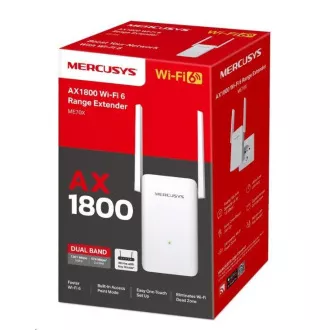 MERCUSYS ME70X WiFi6 ekstender/ponavljač (AX1800, 2,4 GHz/5 GHz, 1xGbELAN)