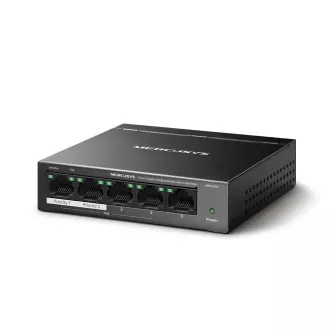 MERCUSYS prekidač MS105GP (5xGbE, 4xPoE+, 65W, bez ventilatora) MERCUSYS prekidač MS105GP (5xGbE, 4xPoE+, 65W, bez ventilatora)