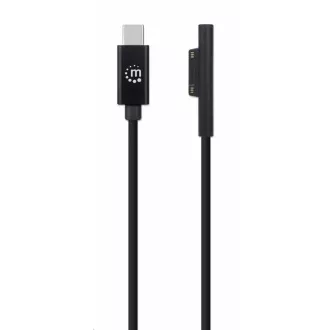 Manhattan kabel za punjenje, Surface Connect to USB-C kabel za punjenje (M/M), 15 V / 3 A, 1,8 m, crni