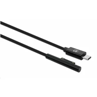 Manhattan kabel za punjenje, Surface Connect to USB-C kabel za punjenje (M/M), 15 V / 3 A, 1,8 m, crni
