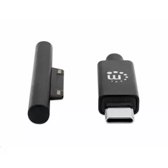 Manhattan kabel za punjenje, Surface Connect to USB-C kabel za punjenje (M/M), 15 V / 3 A, 1,8 m, crni